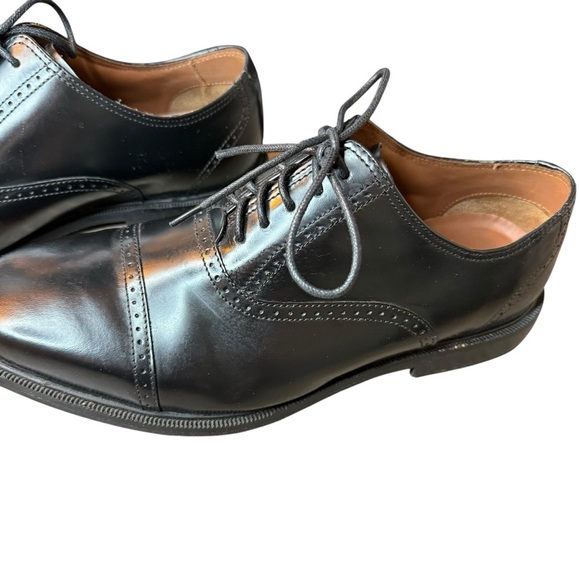 Rockport | Black Leather Cap-toe Oxford Shoes | Sz 9 - Picture 2 of 10